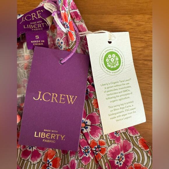 NWT J. Crew Tie-waist halter dress in Liberty Ellie Floral Fabric Size Small - Picture 10 of 15